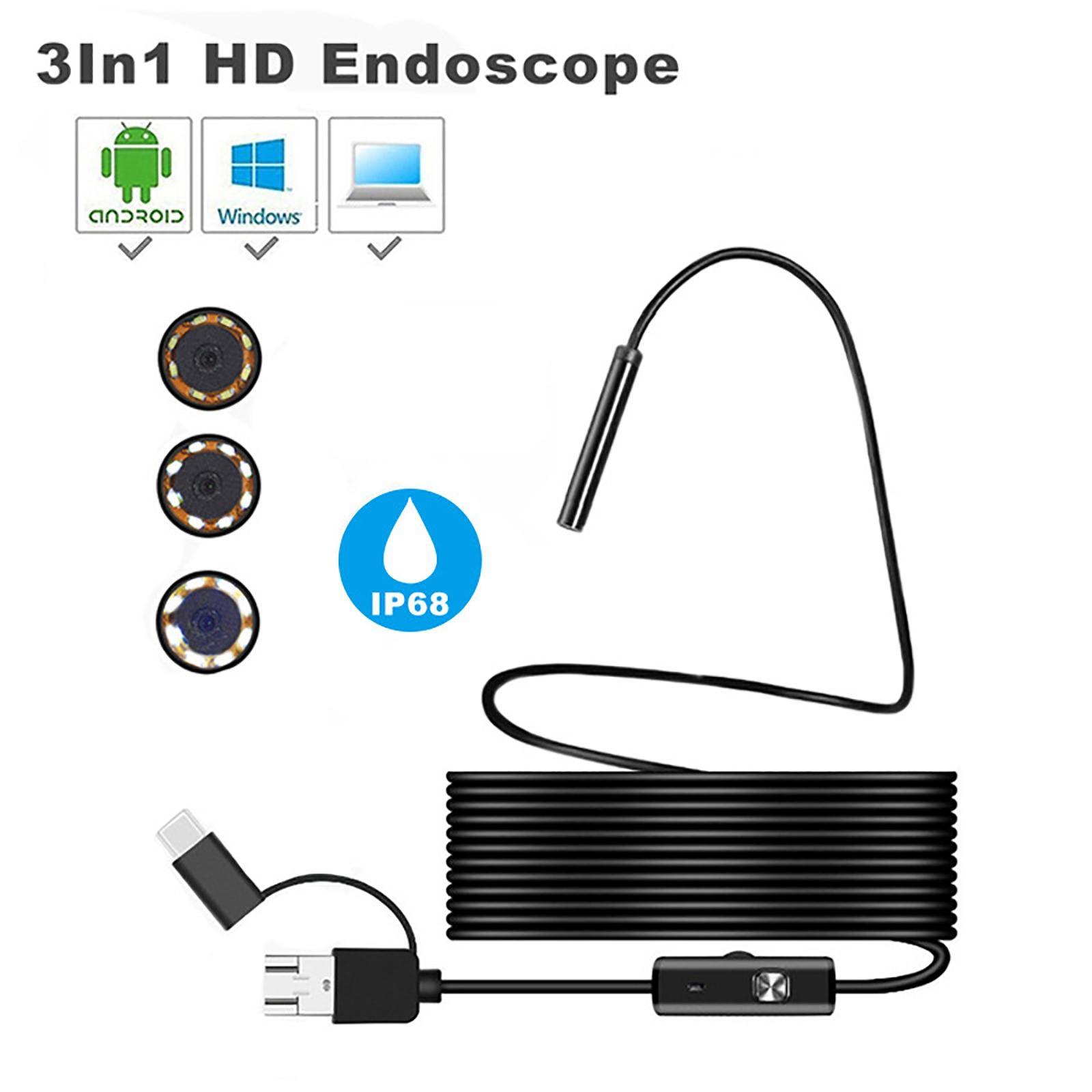 8mm Endoscope Inspection Camera Thin for Android iOS Vehicle