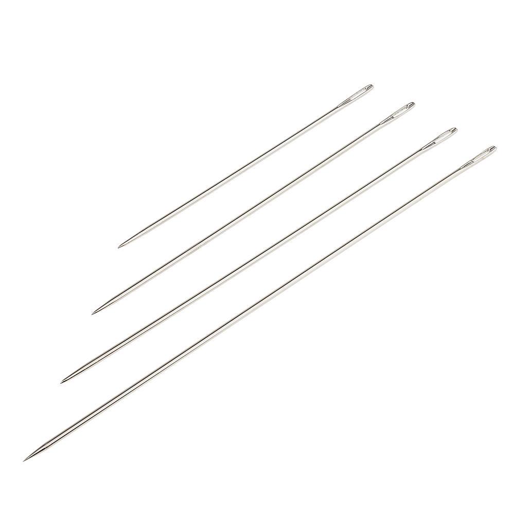 4 Assorted Sizes Hand Sewing Needles For Easy Threading Darning Binding Bank Voucher