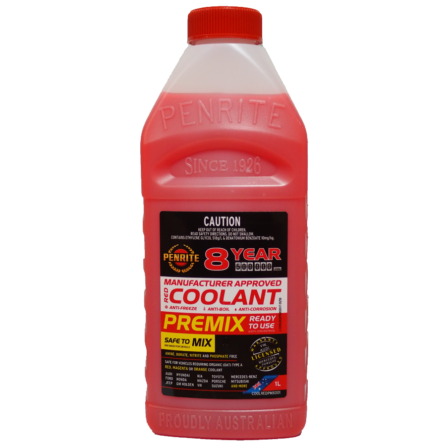 PENRITE - 8 Year 500,000 KM Red Coolant Premix (hàng nhập khẩu)