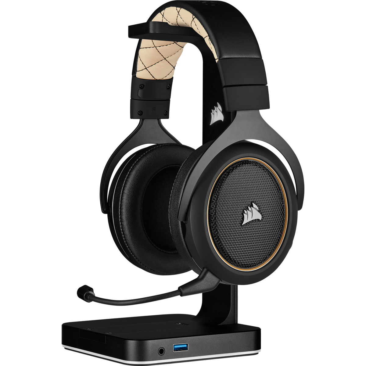 Tai nghe Corsair HS70 PRO WIRELESS SE - Cream - Hàng chính hãng