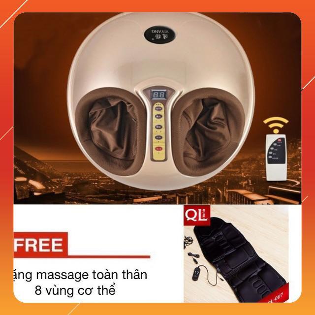 Máy massage chân có remote tặng massage 8 vùng cơ thể sử dụng tại nhà