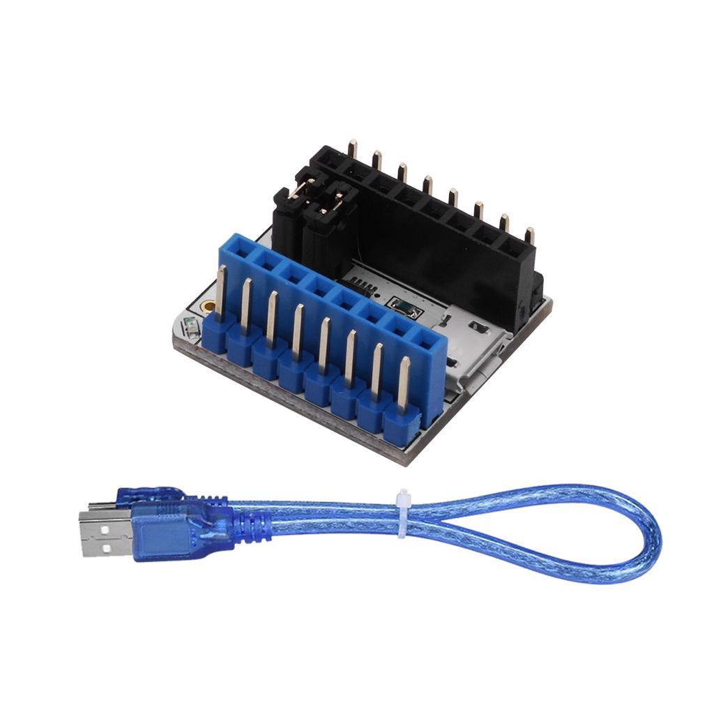 USB to RS232 Serial Port Module Adapter Tester Module for 3D Printer&Cable