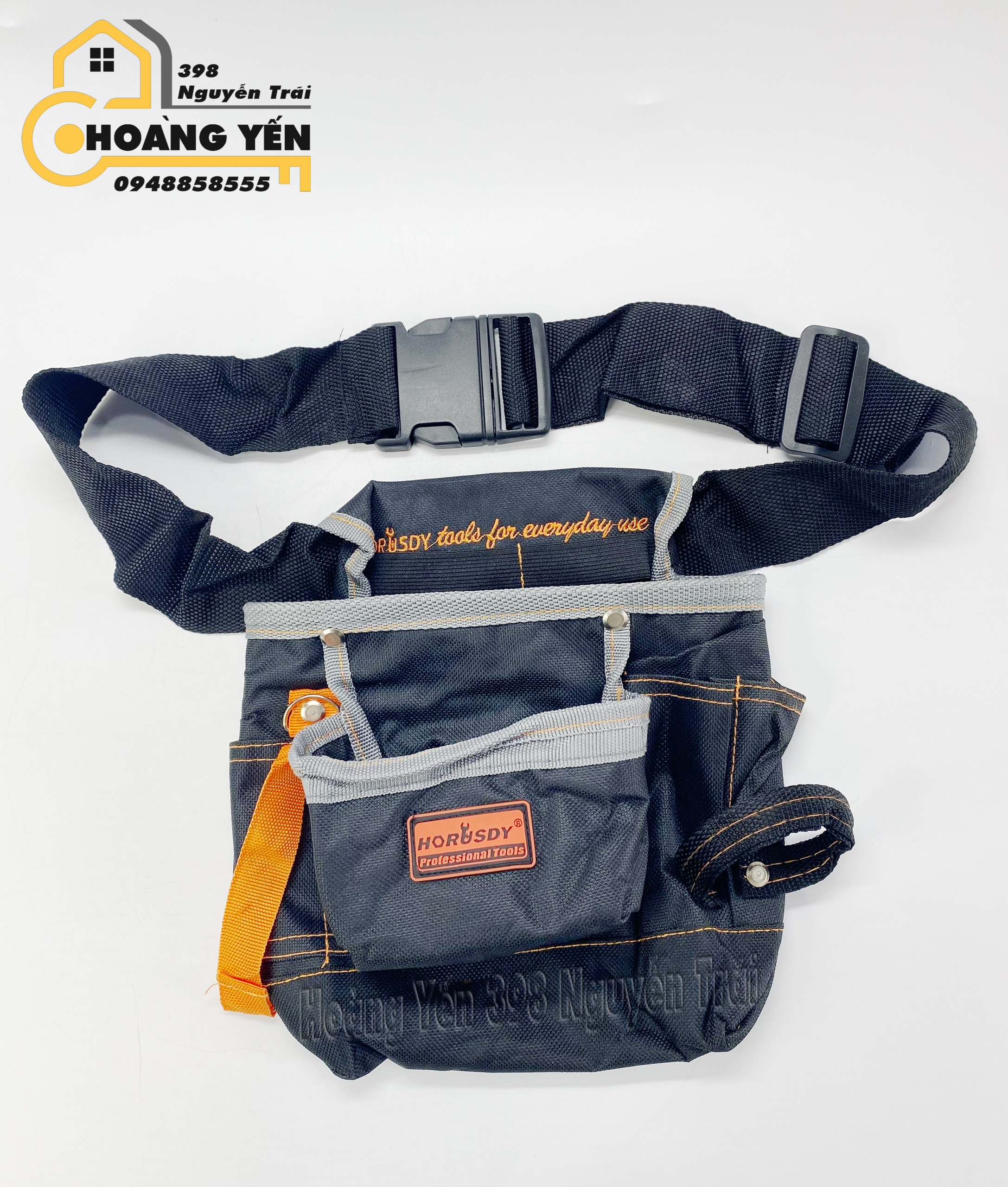 Túi đeo hông 8 ngăn HOURSDY SDY-90514 25x24cm Túi để dụng cụ đeo hông Túi đeo hông để dụng cụ Túi mang dụng cụ sửa chữa