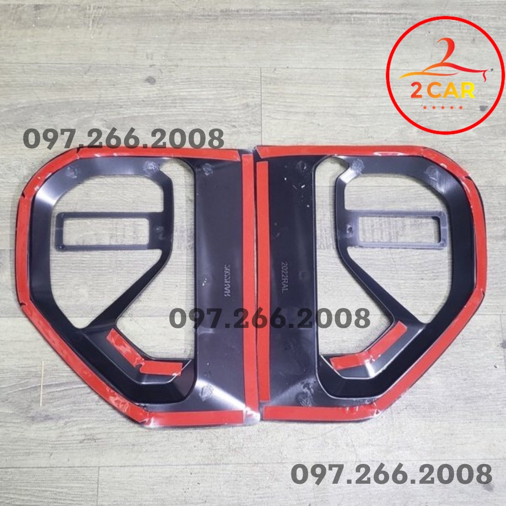Bộ ốp mang cá hông xe Ford Everest 2022 2023, Ford Ranger 2023 nhựa ABS đen cao cấp