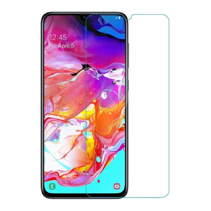 Kính Cường Lực cho Samsung Galaxy A70 Full Màn Hình/ Chống Vân Tay/ Không Viền Màu