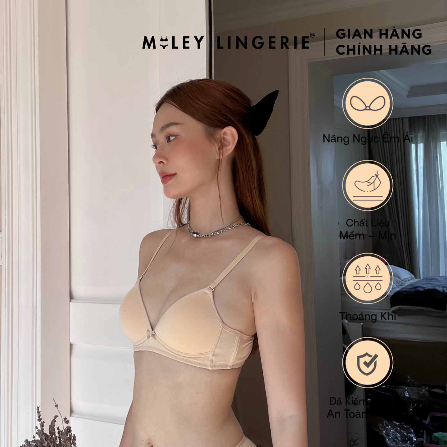 Hình ảnh Áo Ngực Nữ Cotton Không Gọng Miley Lingerie BRW09015