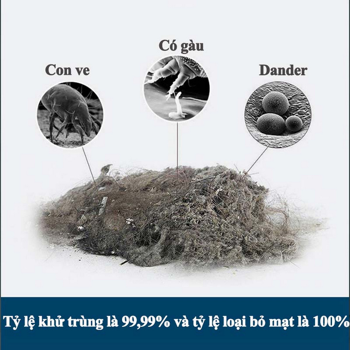 Máy Hút Bụi Giường Nệm, Diệt Bọ Rệp Tới 99,9% Bằng Tia UV - Home and Garden