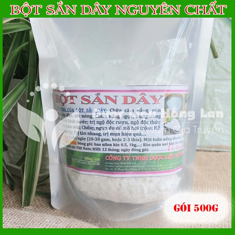 500g Bột Sắn Dây nguyên chất 100% - Hàng Chuẩn Công Ty