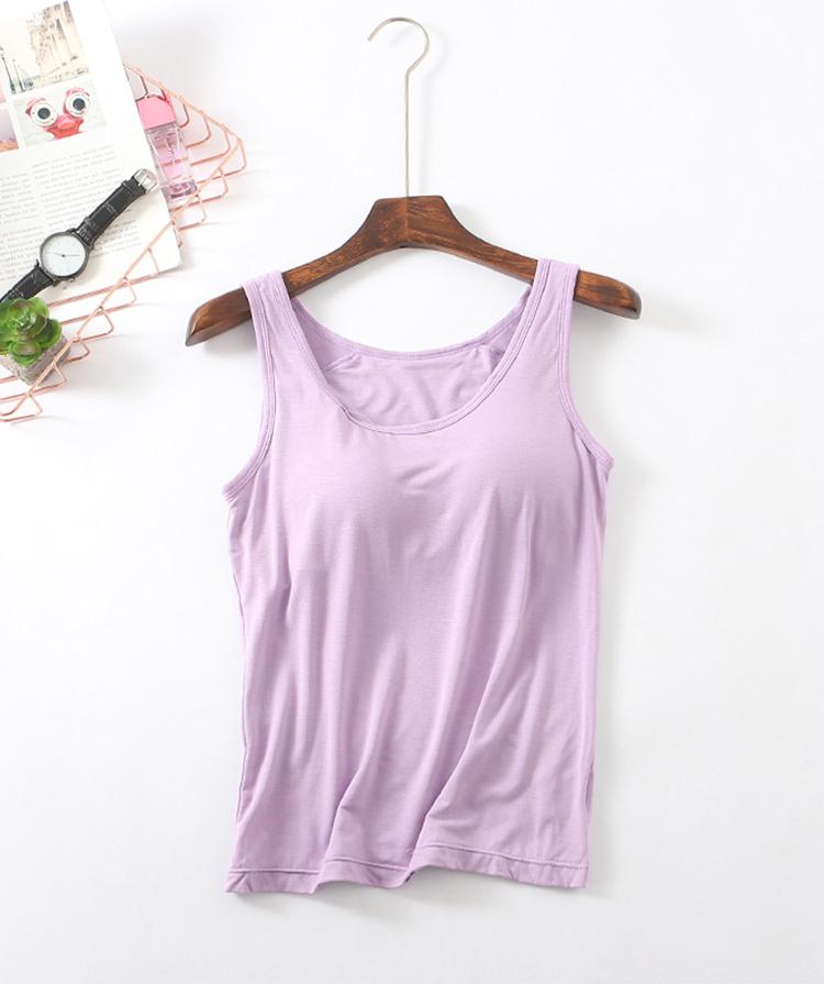 Áo thun Ba Lỗ nữ kèm Bra cotton co giãn