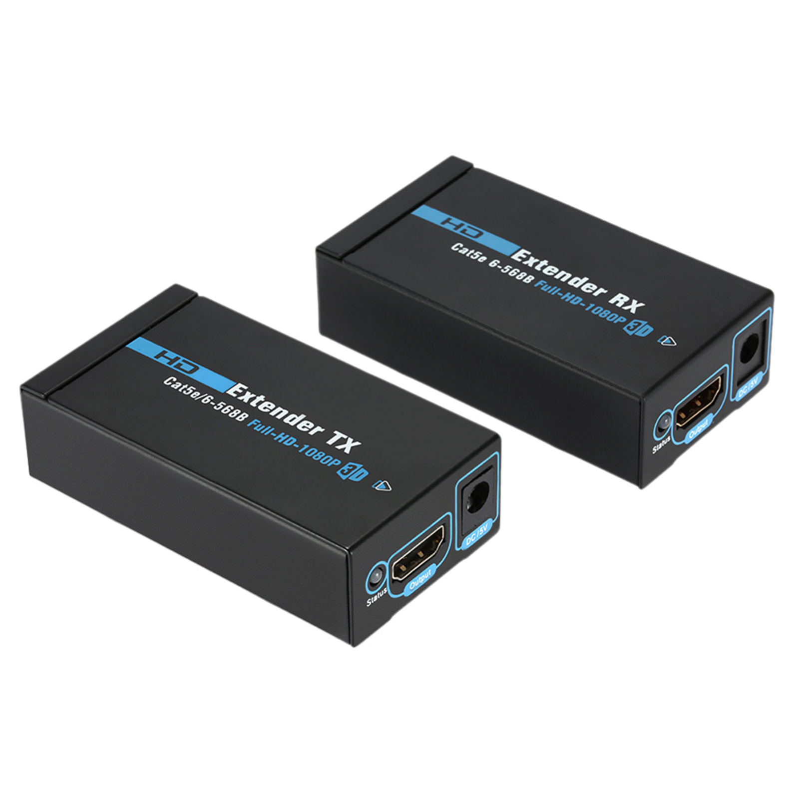 Bộ thu phát ANQ-E60 60M HD Extender 1080p 3D có bộ chuyển đổi Ethernet Cat 5e / 6 RJ45