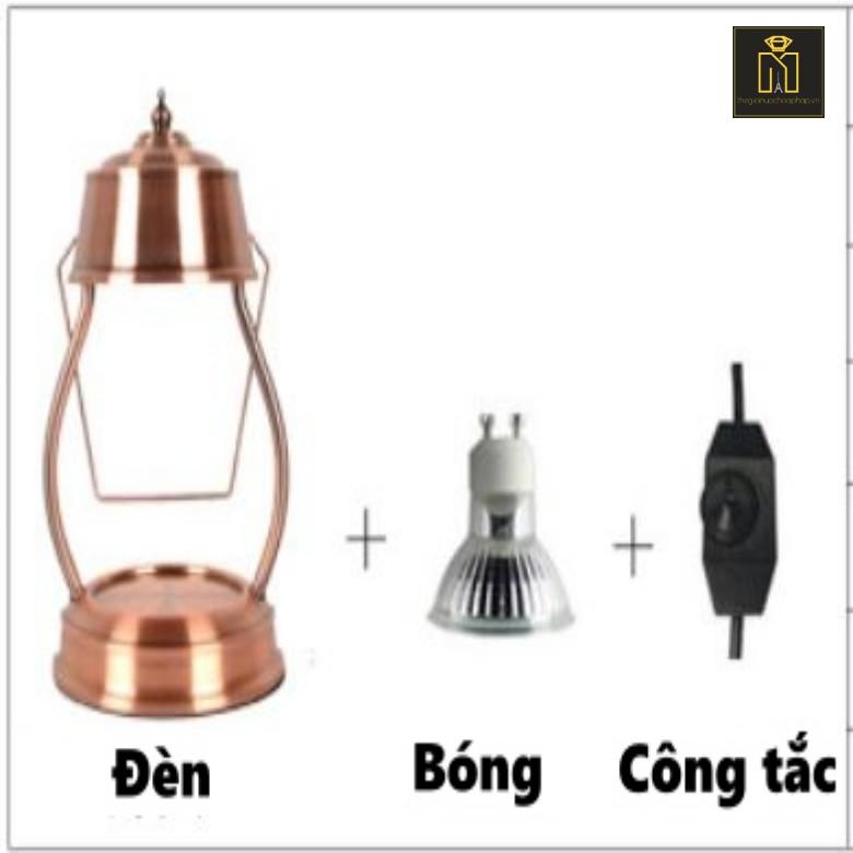 Đèn đốt nến thơm - Vintage - Bóng  GU10 35W - chỉnh được độ sáng