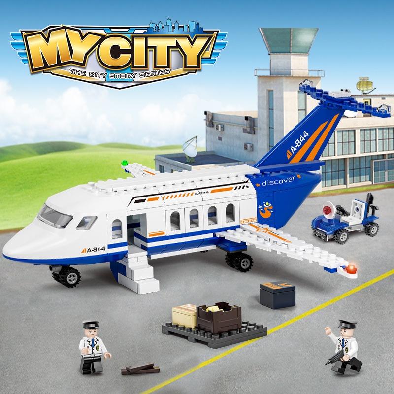 Bộ lắp ráp mô hình Máy bay Thành phố My City - Mẫu 855A Trắng