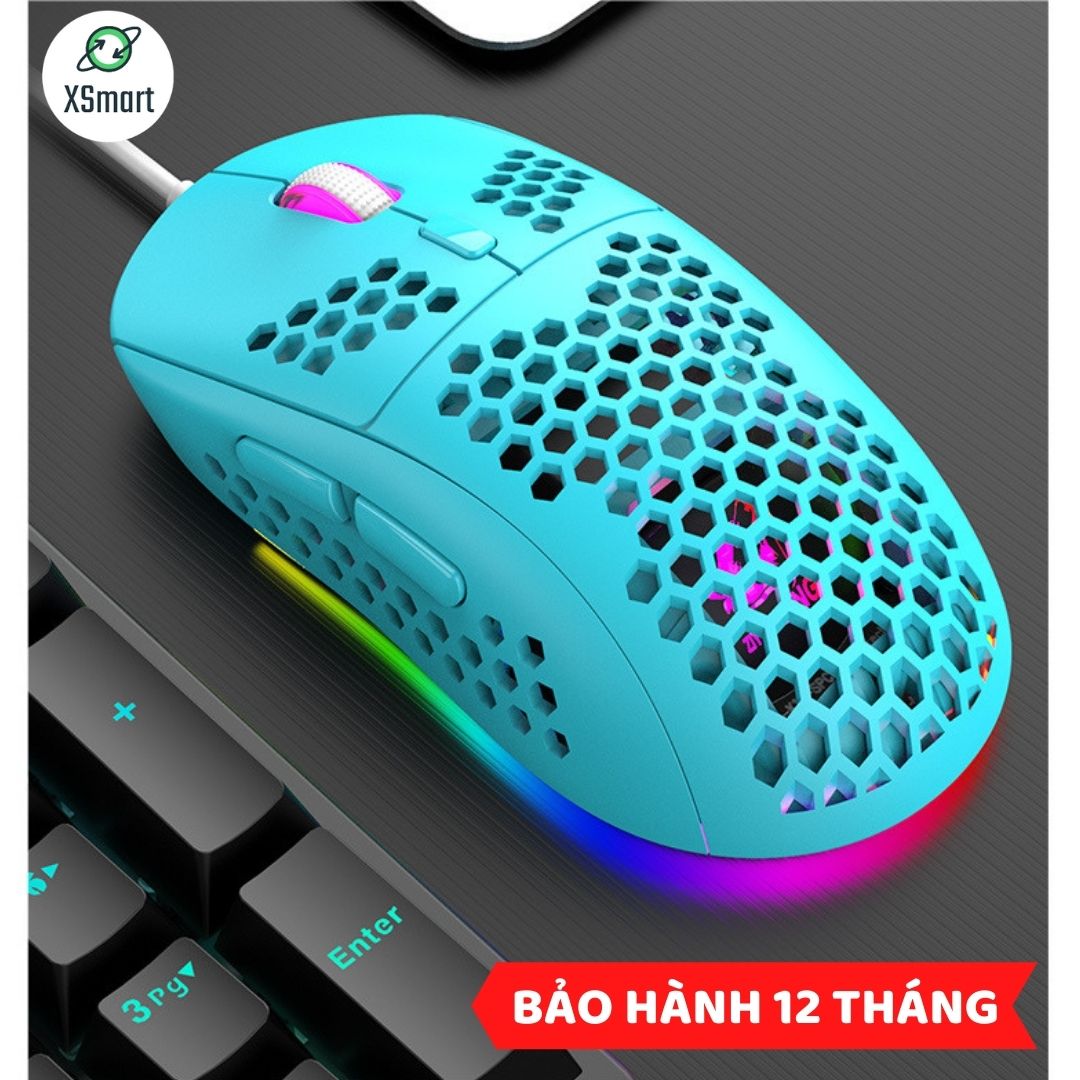 Chuột Cơ Gaming XSmart M8 Chuyên Chơi Game Máy Tính PC Laptop Thế Hệ Mới LED RGB Nhiều Chế Độ, DPI 6 Mức - Hàng Chính Hãng