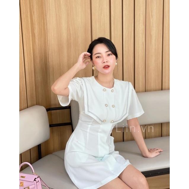 LIIN - Váy cổ vuông cách điệu