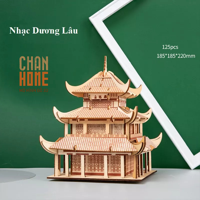 Mô Hình Kiến Trúc Cổ Trung Hoa Đồ Chơi DIY Tự Lắp Ghép Sáng Tạo Và An Toàn Cho Bé