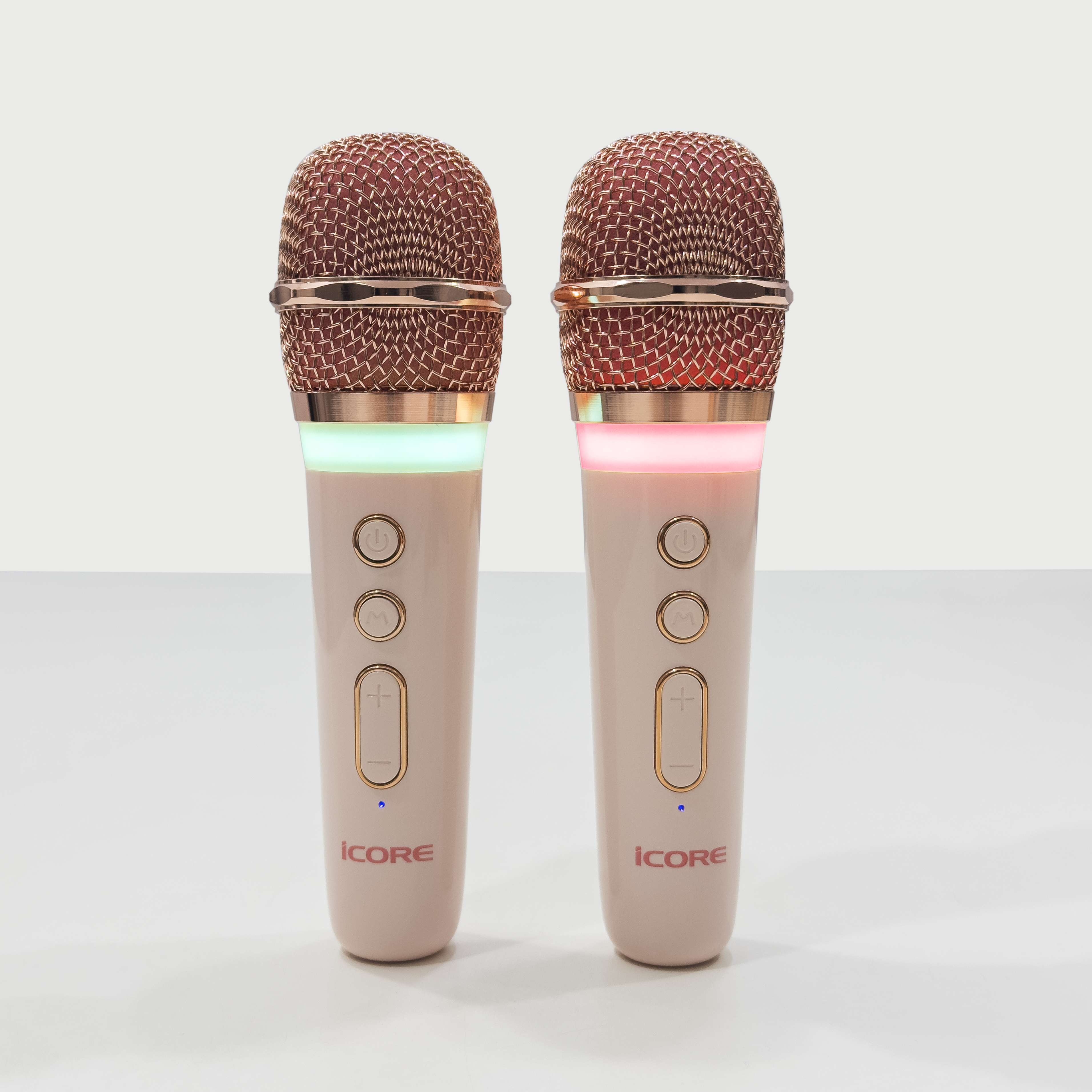 Bộ Loa Karaoke Mini Cổ Điển Bluetooth iCore VSM99 Kèm 02 Micro - Hàng chính hãng