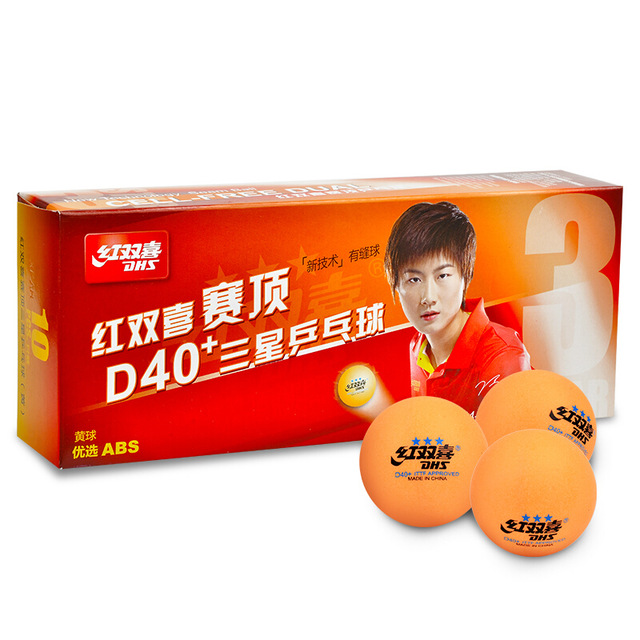 Quả Bóng Bàn Thi Đấu DHS 3 Sao D40+ - Chuẩn Thế Giới Màu Vàng