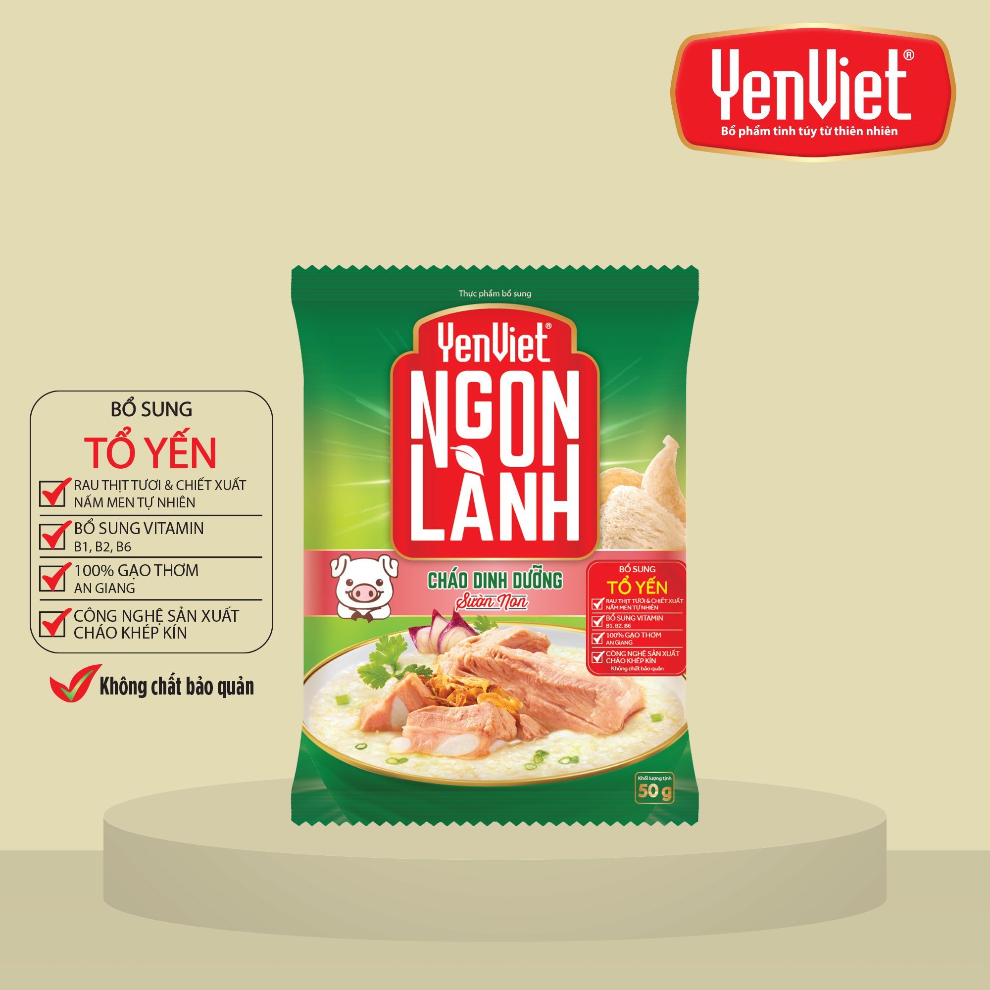 Cháo Dinh Dưỡng Sườn Non [Thùng 30 Gói x 50gr]