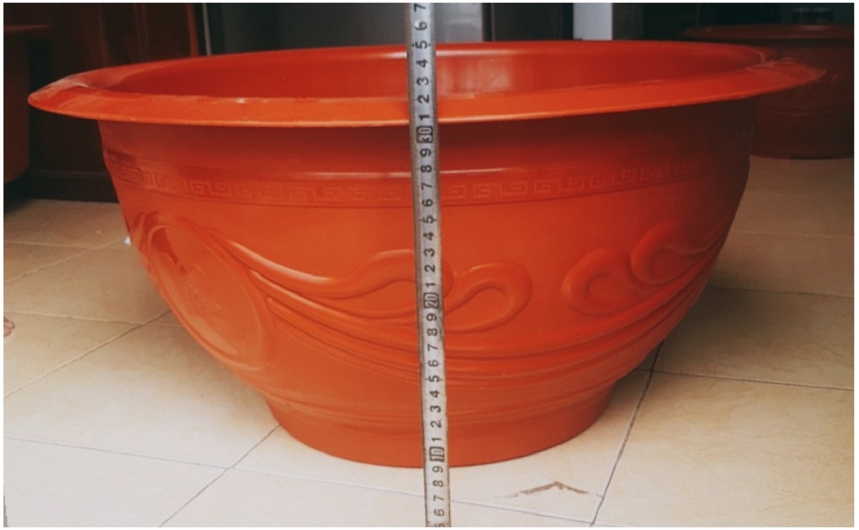 2 Chậu Nhựa Trồng Hoa, Cây Cảnh PLT 68
