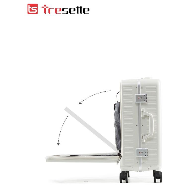 Vali khóa sập cao cấp nhập khẩu Hàn Quốc Tresette 2839 Có Ngăn Đựng Latop Cổng Sạc USB