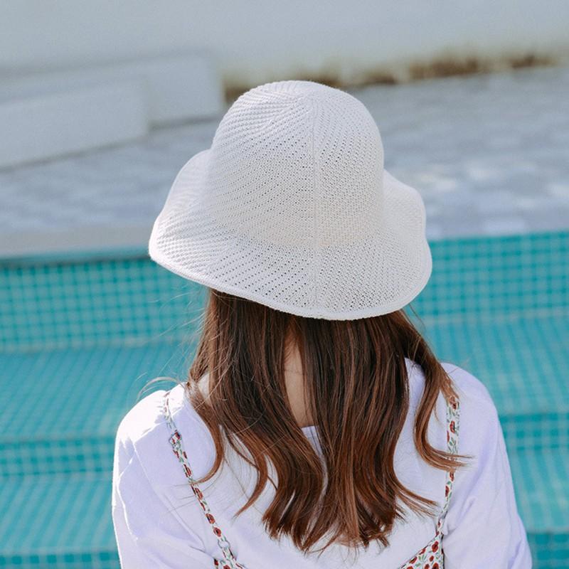 Nón bo dệt kim trơn màu giản dị thời trang cho nữ