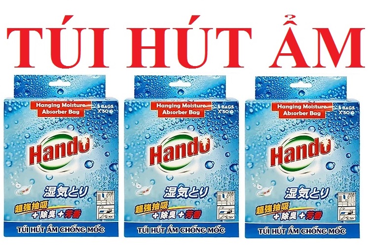Bộ 3 hộp gồm 15 túi hút ẩm Hando