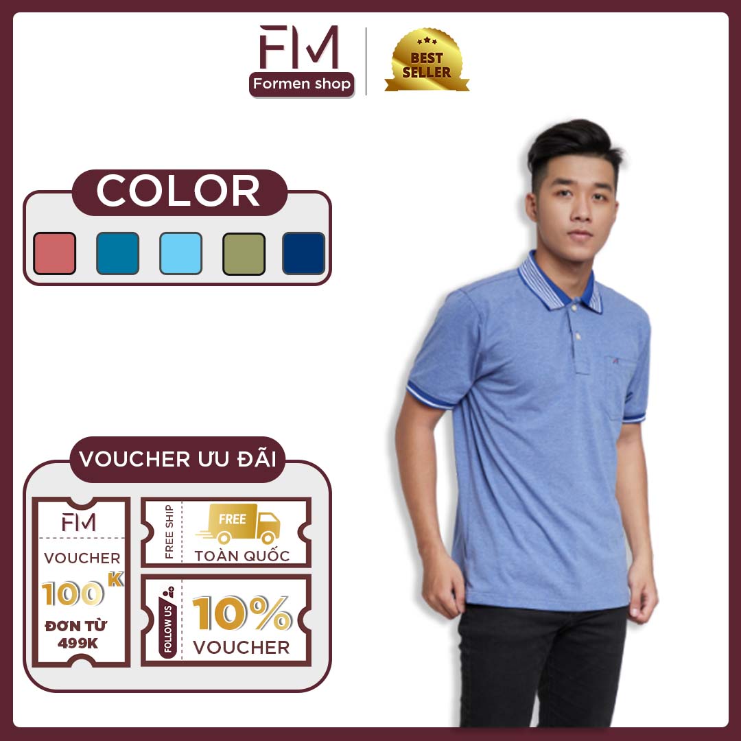 Áo Polo nam cổ bẻ ngắn tay, chất liệu vải thun cotton cao cấp, trẻ trung, năng động – FORMEN SHOP – FMPS088