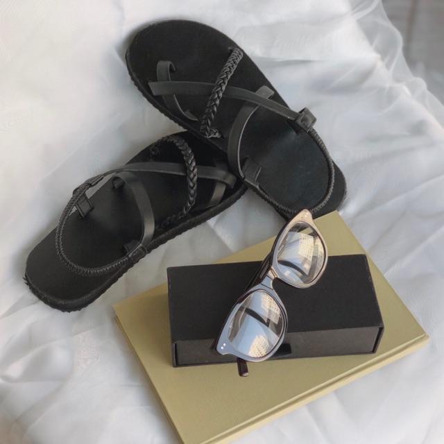 Giày sandals quai da thắt bính cute _ No.04