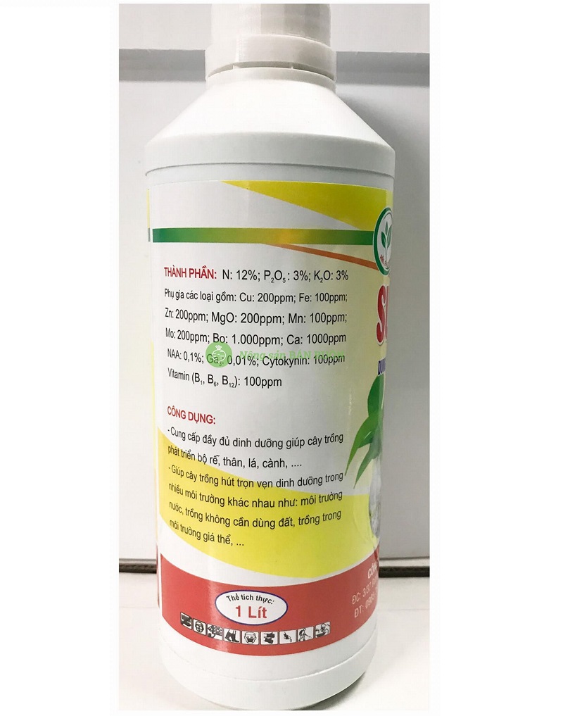 Chế phẩm sinh học SUPER - BIO dung dịch thủy canh - thủy sinh thể tích: 1 lít