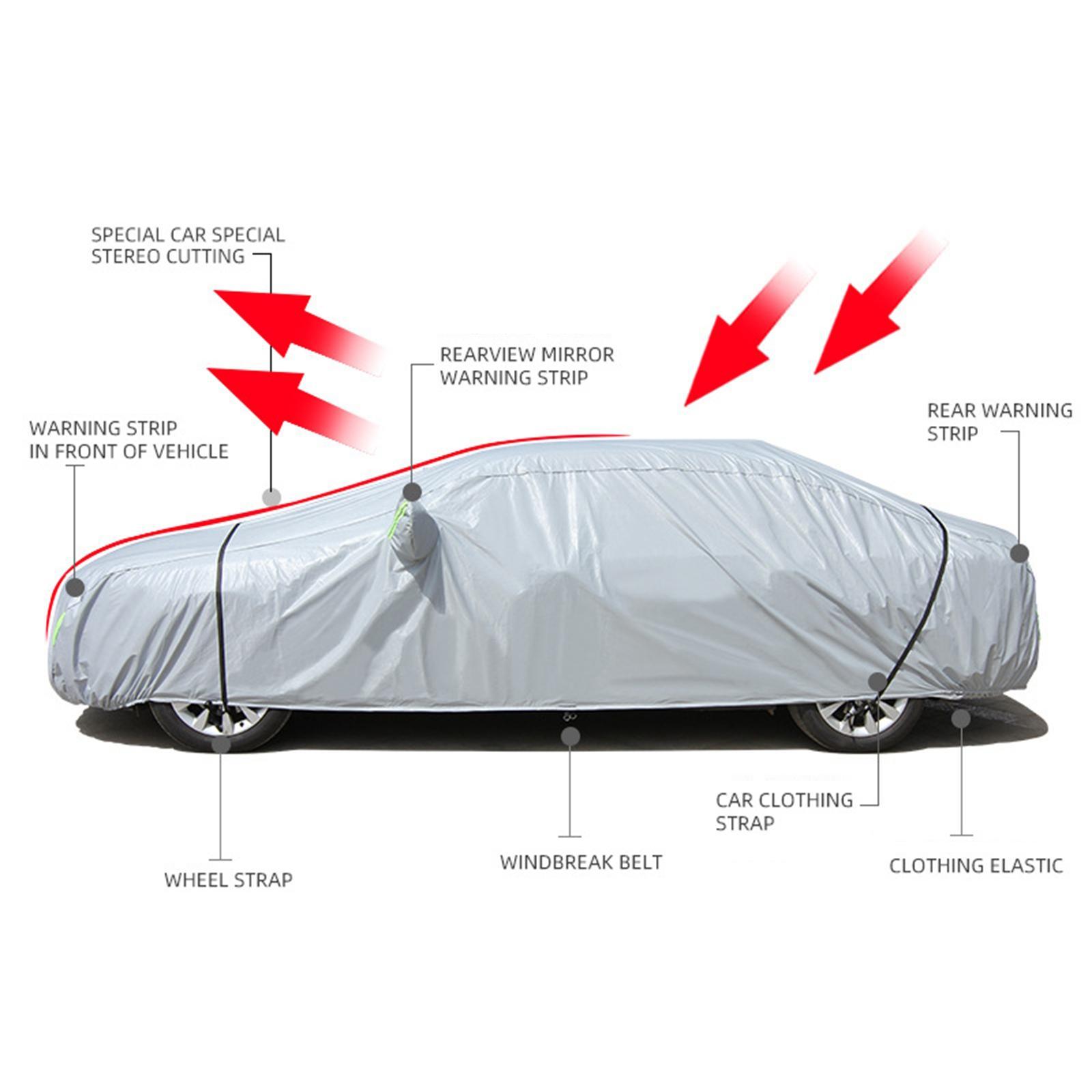 Car Cover/ Windproof/ Protection/ / Weatherproof Dustproof  Full Car Cover Waterproof for Sedan Automobiles Trucks