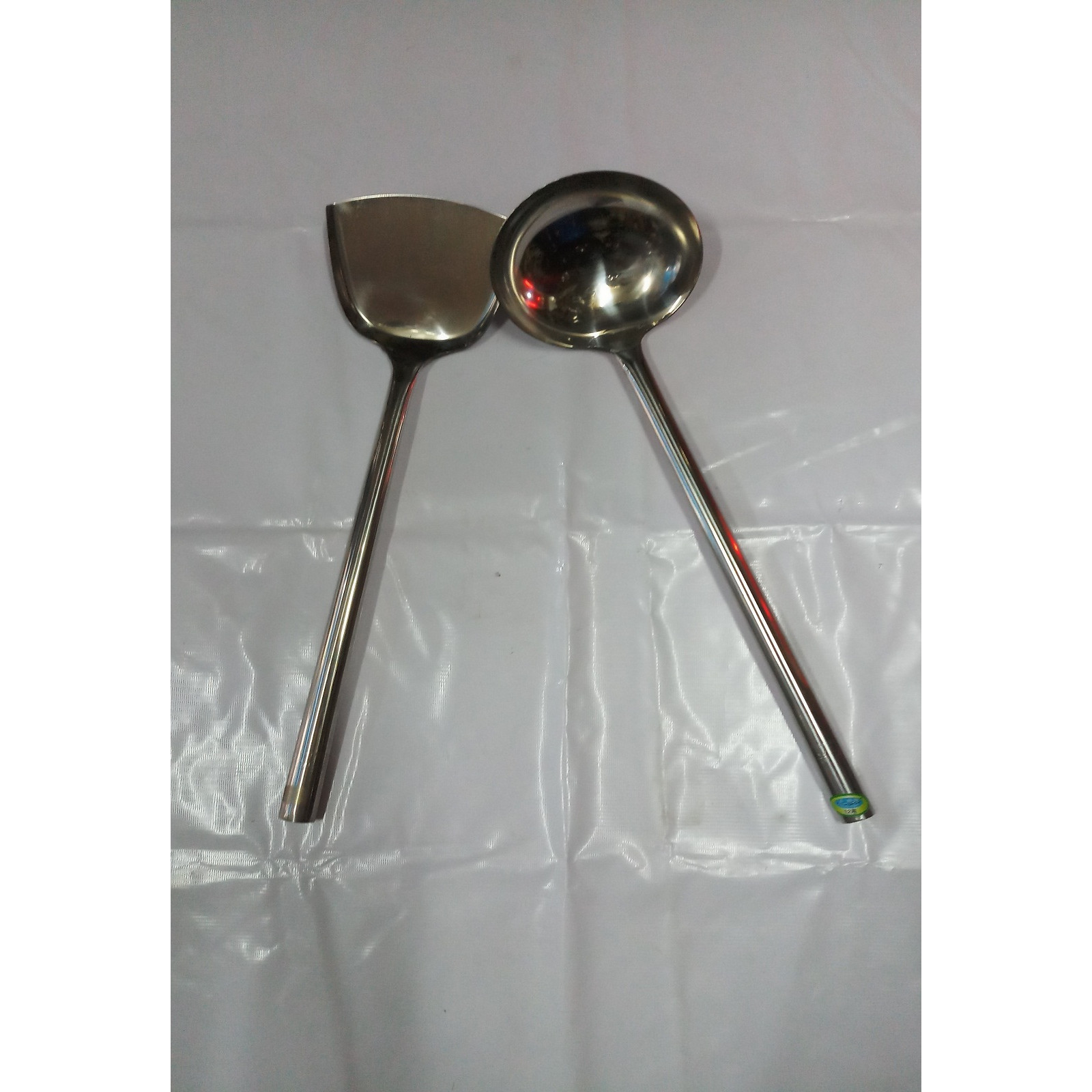 COMBO XẺNG LẬT+VÁ INOX CÁN INOX CAO CẤP.