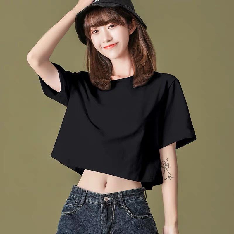 Áo croptop nữ tay lỡ đẹp cao cấp form rộng kiểu ulzzang 4YOUNG CRT01