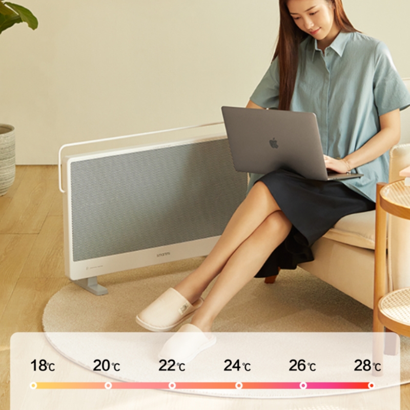 Máy sưởi thông minh Xiaomi Smartmi Graphene GR-H kết nối app mihome có gá treo tường - Hàng nhập khẩu
