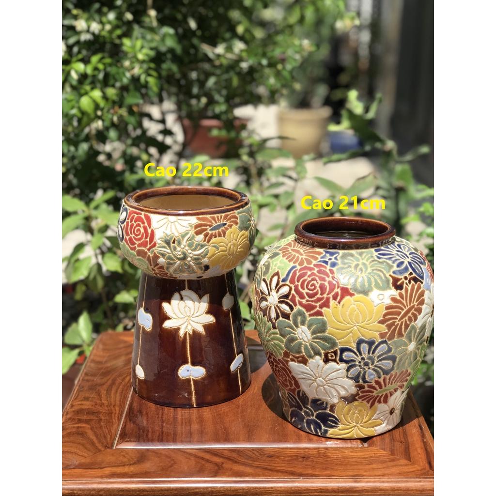 Bình Bách Hoa HN Gốm Sứ Nam Bộ