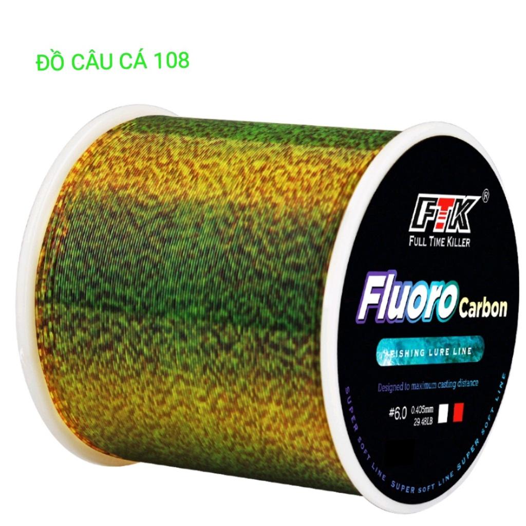 Cước câu cá 3D Fluoro carbon tàng hình 120m đến 500m