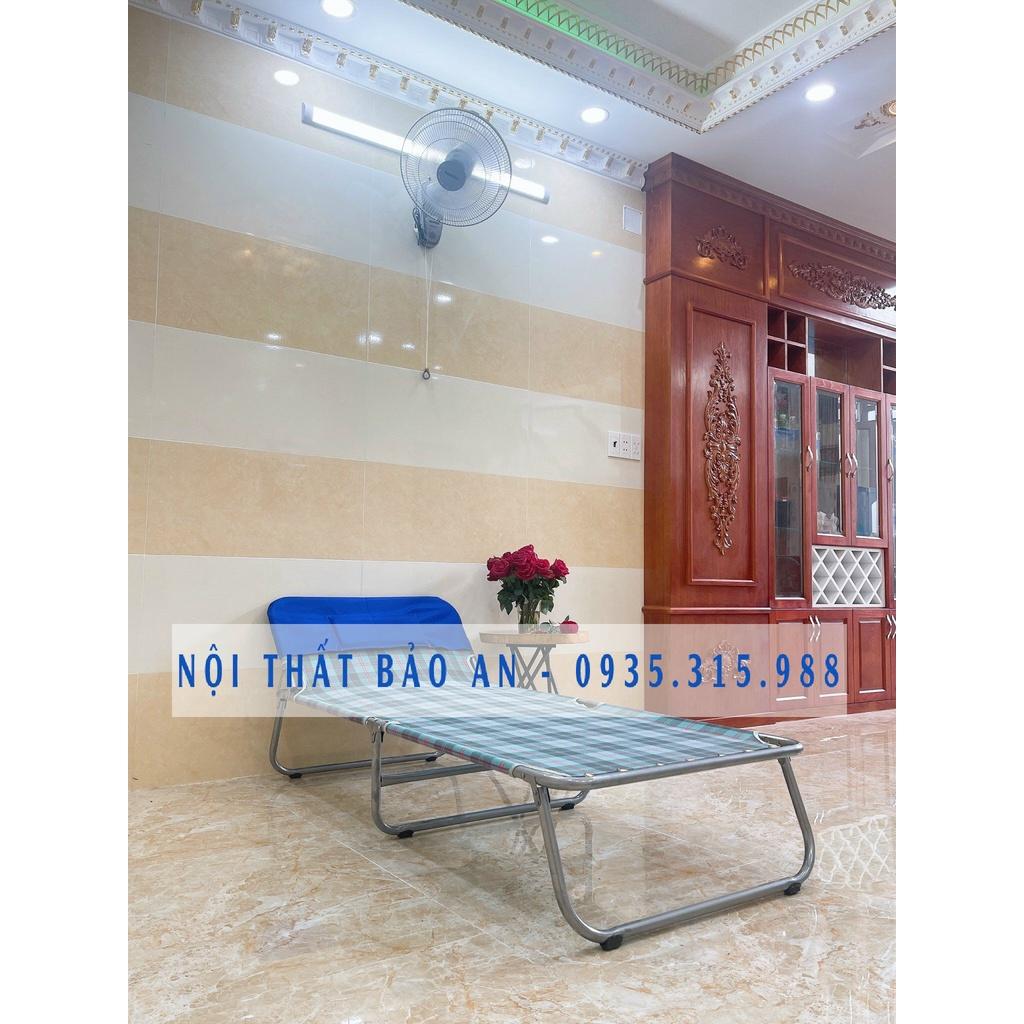 Giường xếp vải khung sắt cỡ lớn - GX01