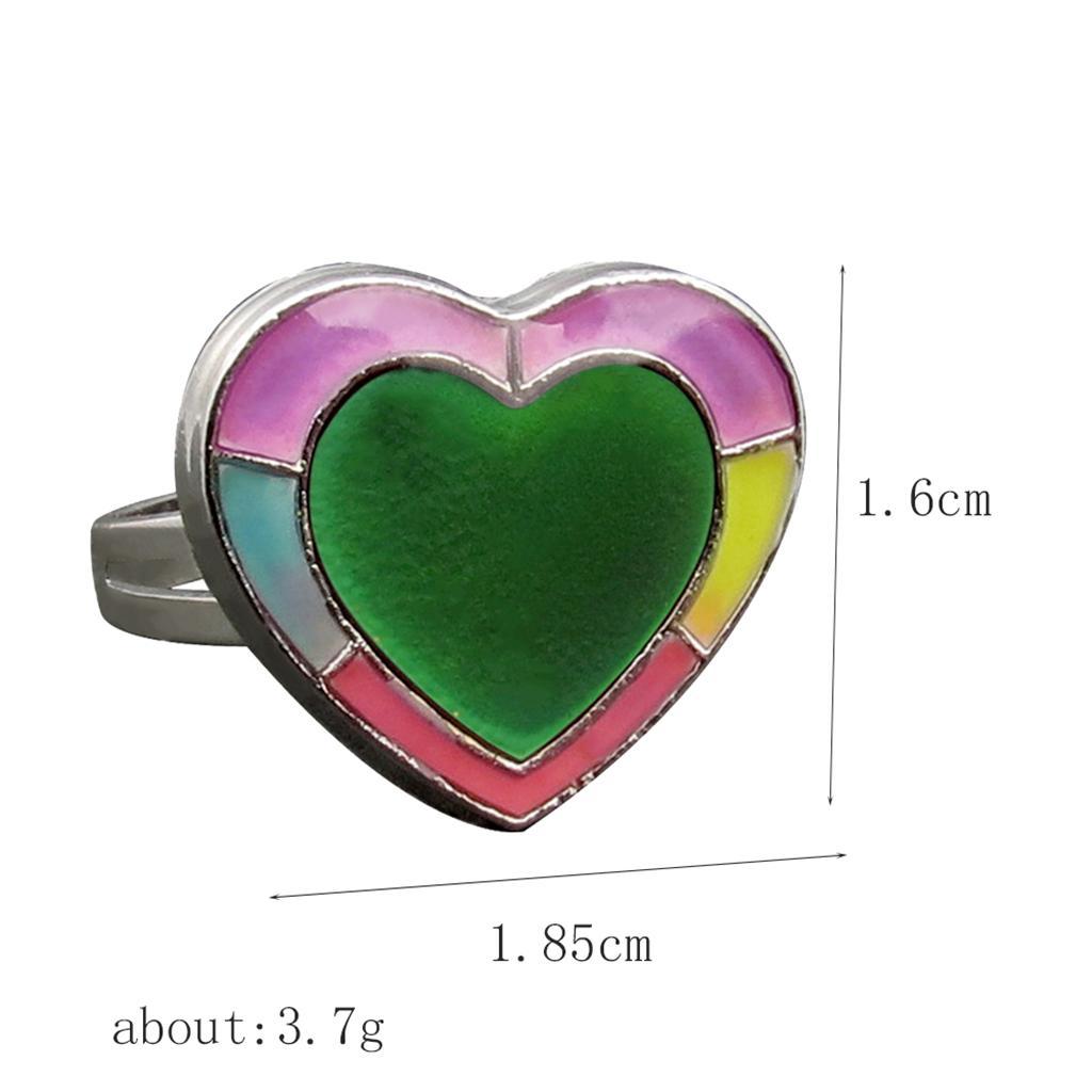 Chain Adjustable Necklace Heart Shaped Rings Pendant Necklace Jewelry