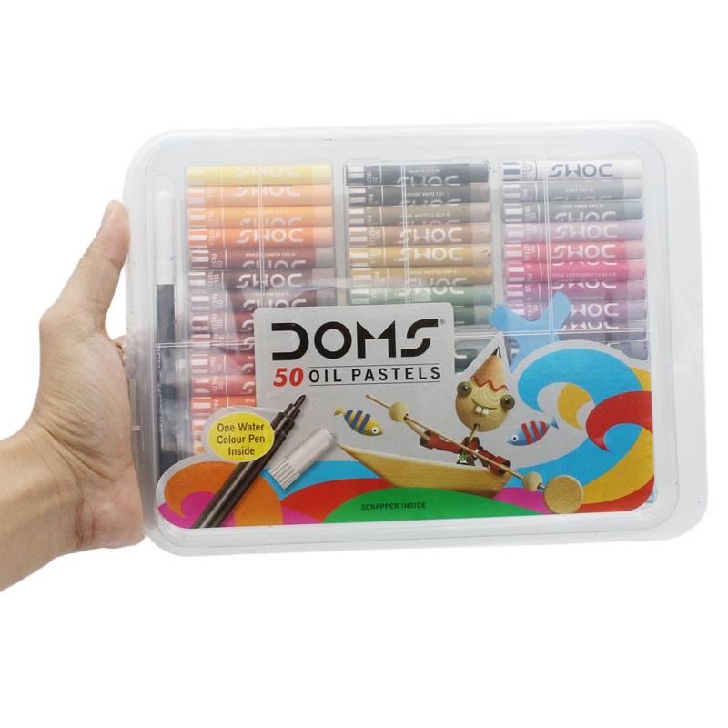 Hộp Bút Sáp Dầu DOMS 50 Màu 7912
