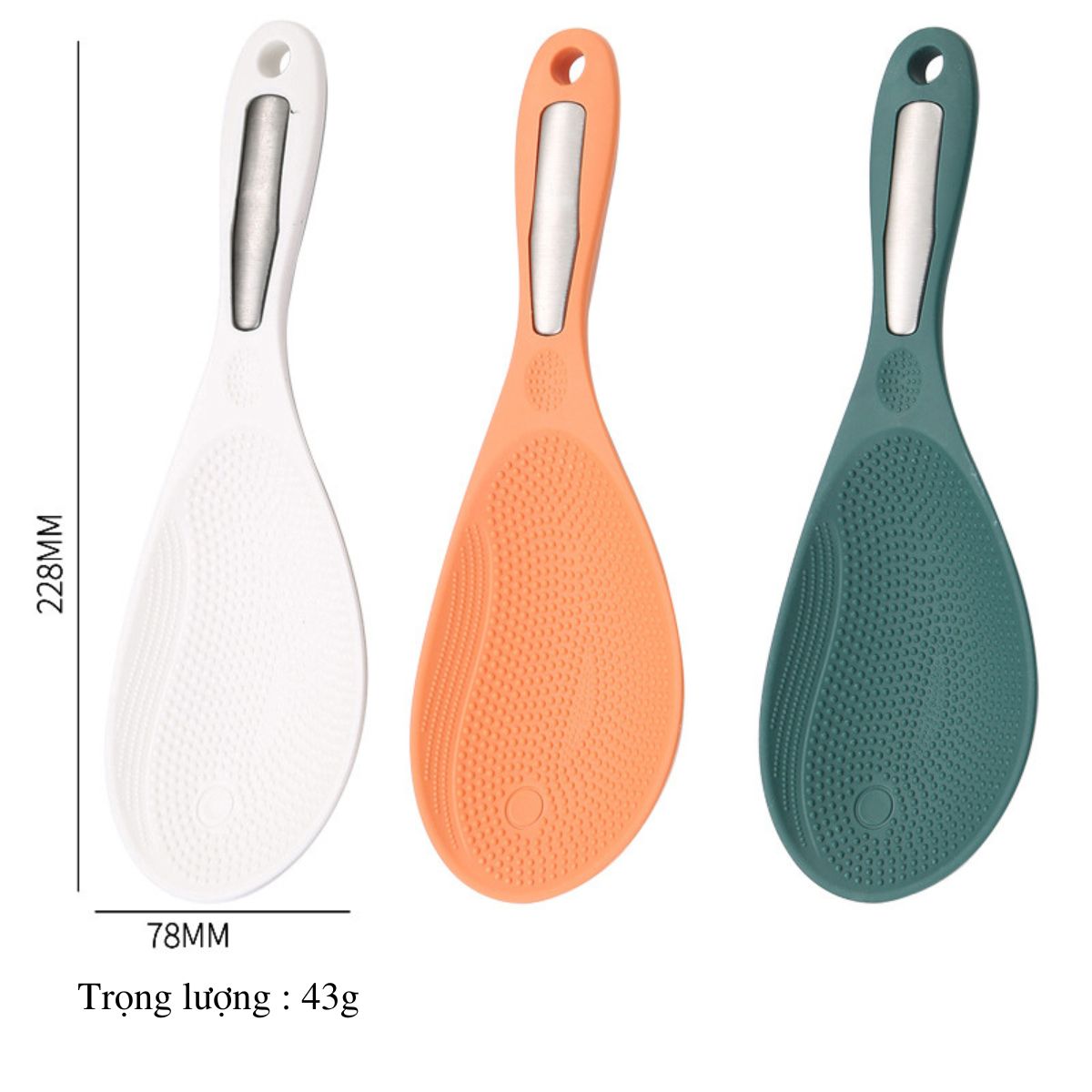 Muôi Thìa Xới Cơm SMARTCHOICE - Muôi Nhựa Cao Cấp, Chịu Nhiệt Tốt, Chống Dính, Dễ Vệ Sinh, An Toàn Cho Sức Khỏe