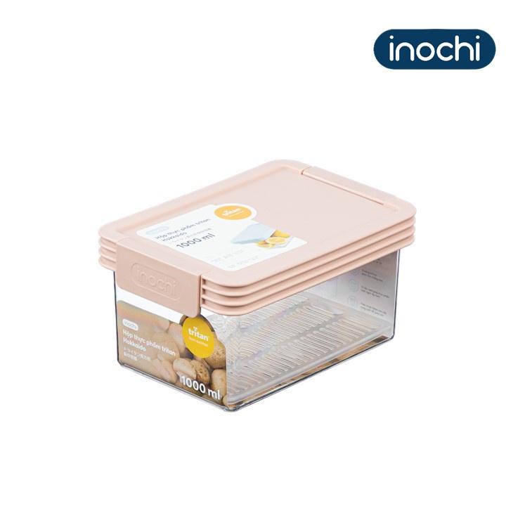 Hộp thực phẩm tritan chữ nhật Hokkaido 1000ml-inochi-chất lượng chuẩn Nhật Bản