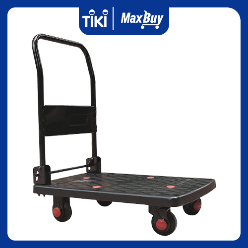 Xe Đẩy Hàng 4 Bánh Sàn Nhựa Không Võng Gấp Gọn Nikawa WFA-150DX Chống Ồn, tải trọng 150kg