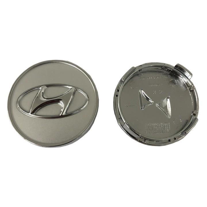 Logo chụp mâm, ốp lazang bánh xe ô tô Hyundai HY-60 Kích thước 60mm