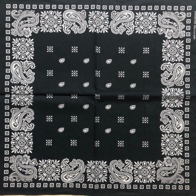 Khăn bandana nam in hoa văn vải cotton size 55x55cm - Khăn turban