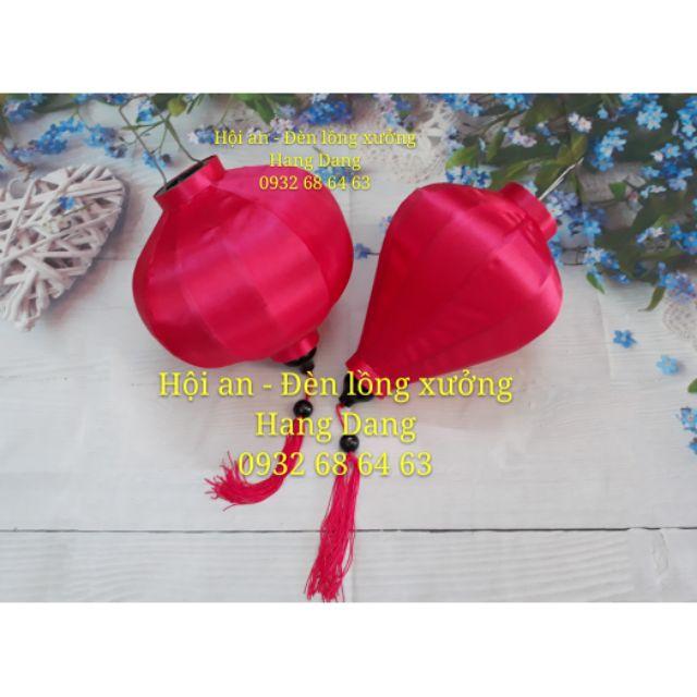 Đèn lồng Hội an chống nước, ngoài trời đèn phi trơn size ,30cm, dáng tròn, tỏi - 20cm,30cm