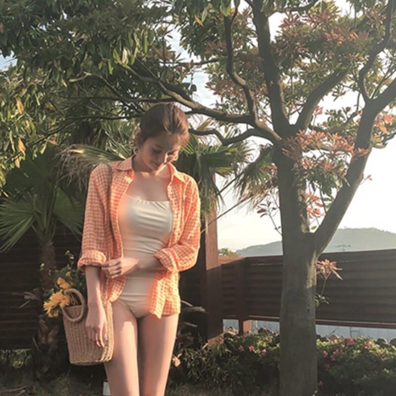 Bikini một mảnh basic áo kèm mút lót