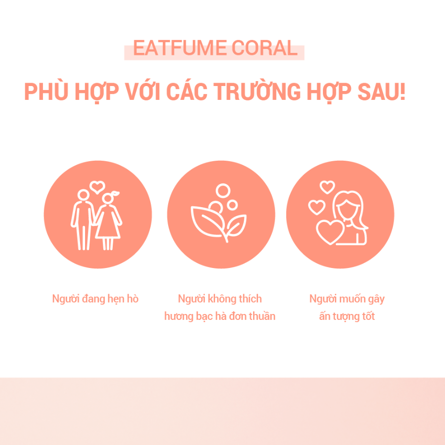 Kẹo thơm miệng hương hoa hồng Eatfume Coral chăm sóc hơi thở 24 viên / vỉ