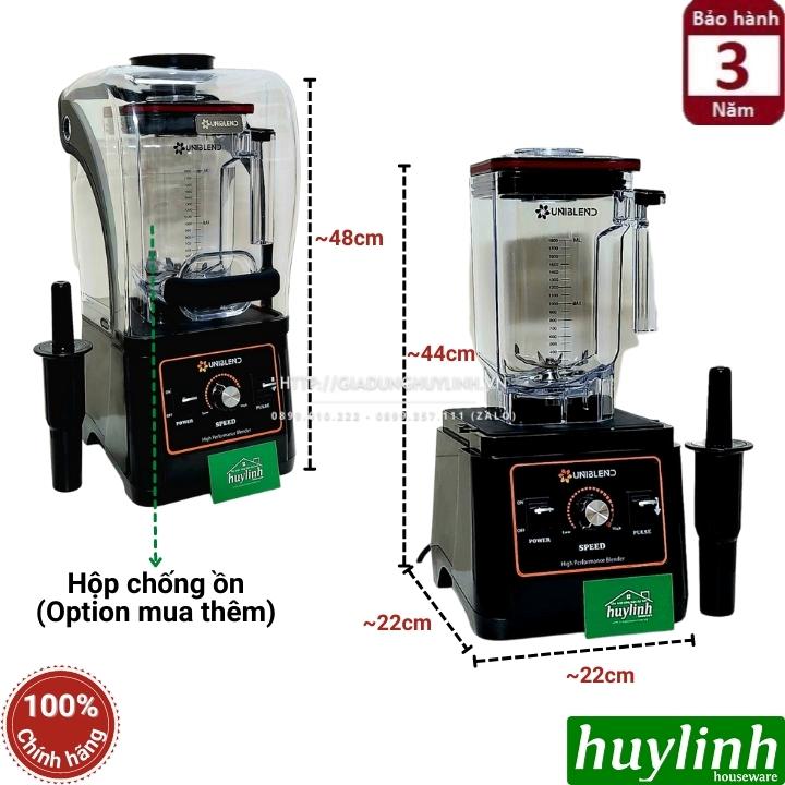Máy xay sinh tố công nghiệp Uniblend UB-712 - Bao gồm hộp chống ồn - Hàng chính hãng