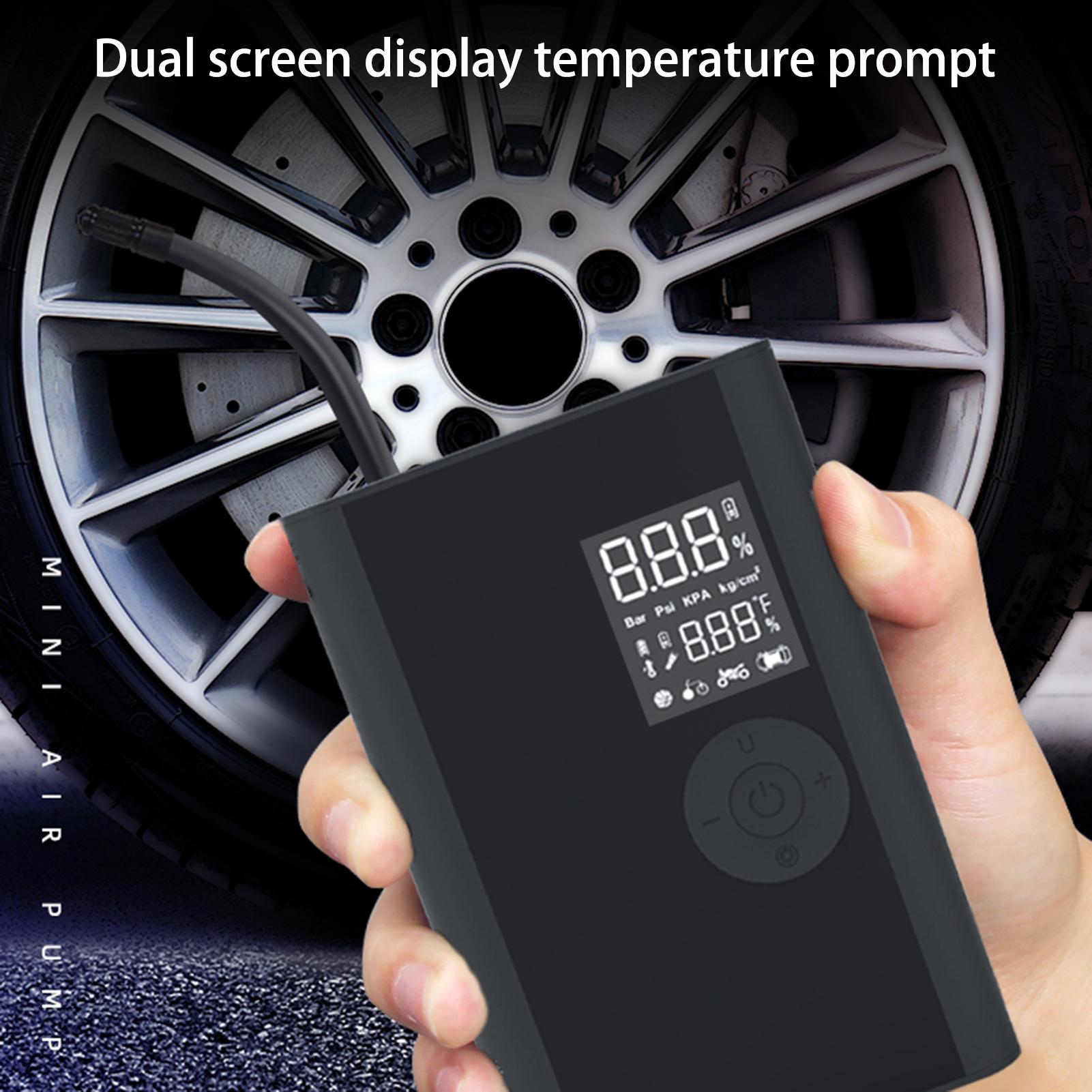 Portable Air Compressor 150PSI Replaceable Battery Inflator Pump Wireless Car Inflator Pump+Digital Display LED Light