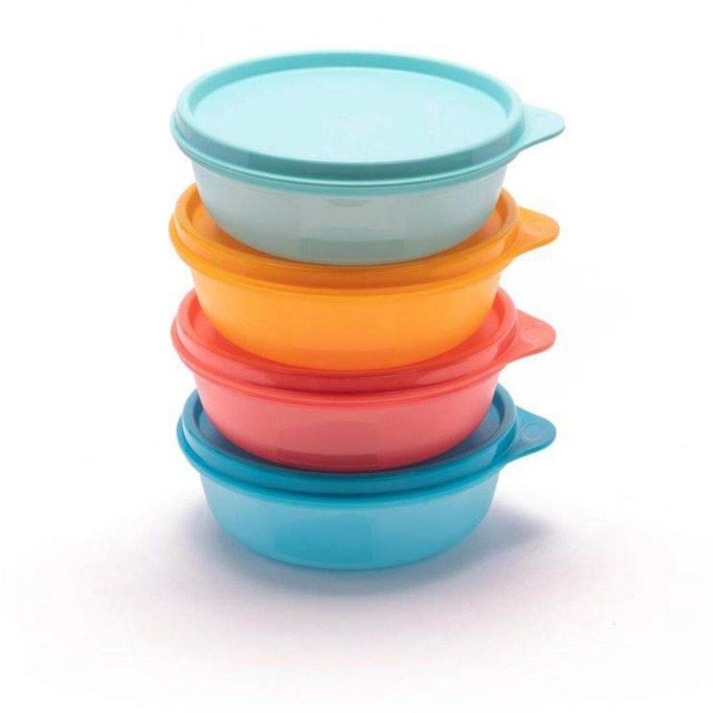 Bộ Hộp Bảo Quản Thực Phẩm Tupperware Junior Modular Bowl 300ml Set (4 Hộp)