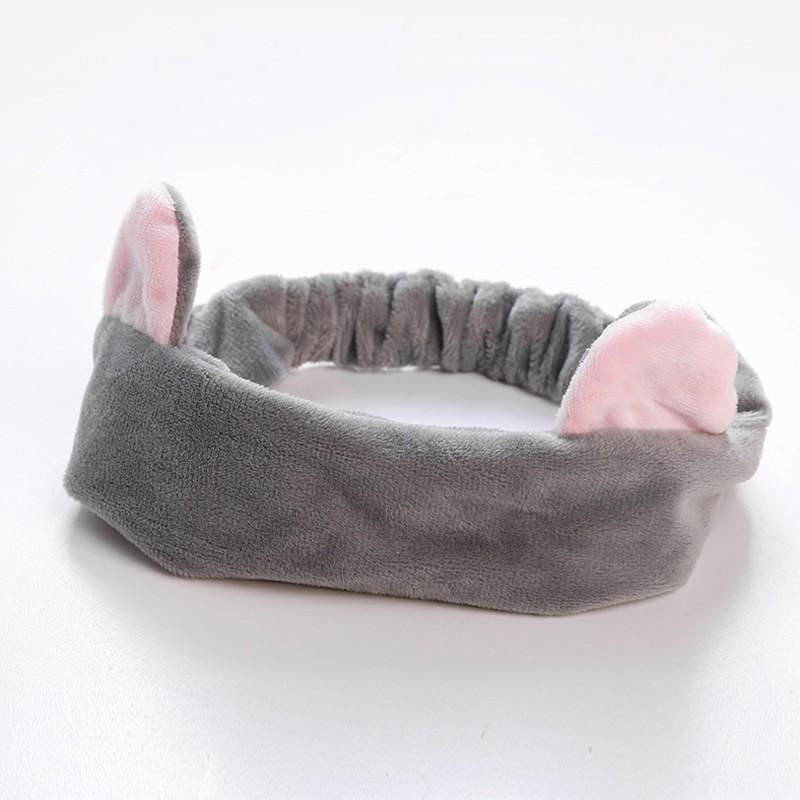 Băng Đô bờm tóc hình Tai Mèo Rửa Mặt Makeup Co Giãn Siêu Dễ Thương 22 X 10 CM